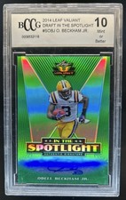 2014 Leaf Valiant Odell Beckham Jr. In the Spotlight RC Auto #SOBJ BCCG 10