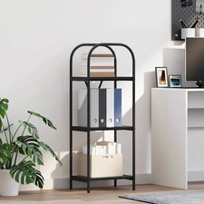 Image of Bookshelf Black oak 40 x 30 x 109 cm Engineered wood vidaXL