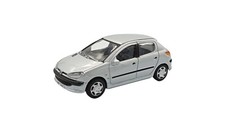 Peugeot 206 silver 1:43 Diecast model car Cararama 813131