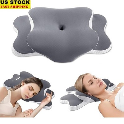 Ergo Pillow Neck Pain Relief Sleep Apnea Snoring Orthopedic Memory Foam New