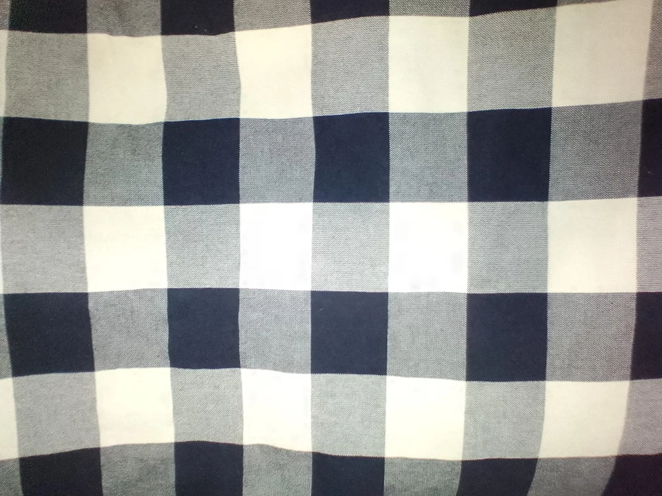 Farmhouse Buffalo Gingham, Dark Cream / Tan And Black Plaid Curtains 4 panels - Image 3 of 3