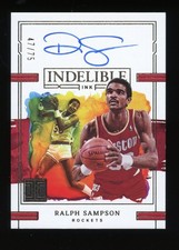 2022-23 Impeccable Ralph Sampson Indelible Ink Auto #/75 Houston Rockets