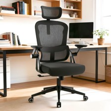 Ergonomic Office Chair - 350LB Comfy Desk Chairs with Adjustable Headrest and...