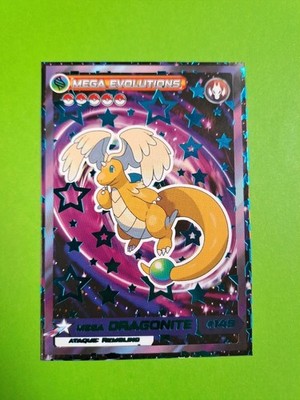 CARD MEGA DRAGONITE- POKEMON 2025 COLECCIONES GALAXY #20 - NINTENDO FOIL SPECIAL