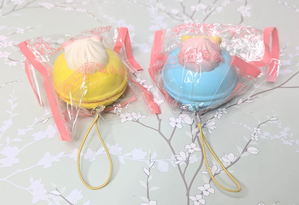 Rilakkuma Set di 2 Macaroon Squishy San-x - Immagine 3 di 4