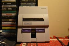 SNES Authentic Super Nintendo Replacement TOP/BOTTOM SHELL Clean OEM Original