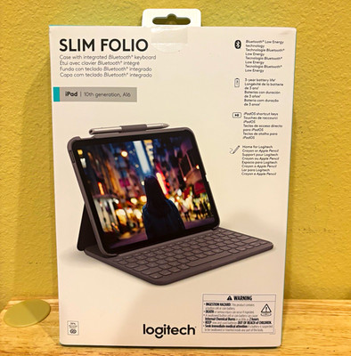 Logitech Slim Folio Keyboard Case for iPad 10th Gen & A16 NEW