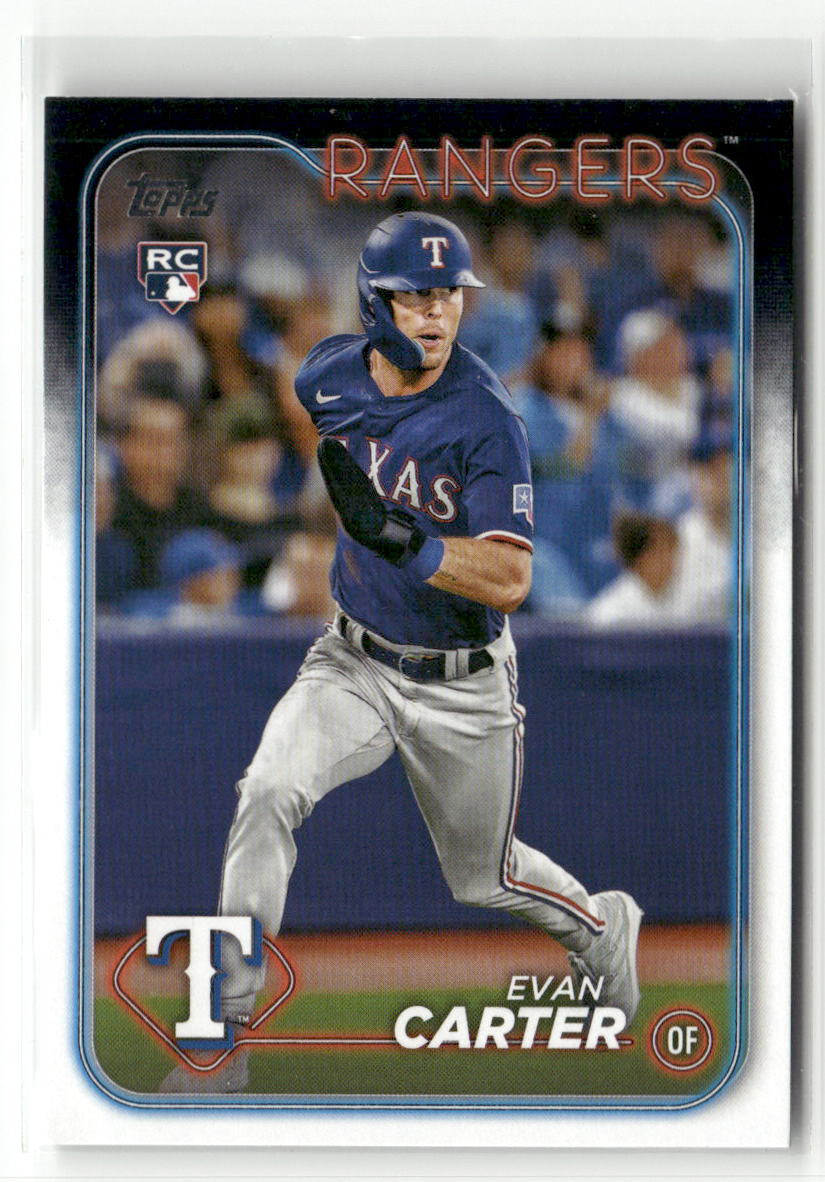 2024 Topps #280 Evan Carter RC ROOKIE RANGERS