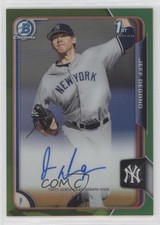 2015 Bowman Draft Chrome Pick Green Refractor 30/99 Jeff Degano Auto 10k8