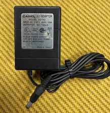 Casio AC Adapter Model AD-5U 9V 850mA 18W Keyboard Power Supply 6 foot Cord.