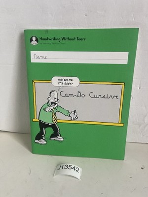 Handwriting Without Tears Can Do Cursive Workbook Paperback 2018