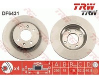 2 St. Bremsscheibe Trw DF6431 FüR Hyundai I20