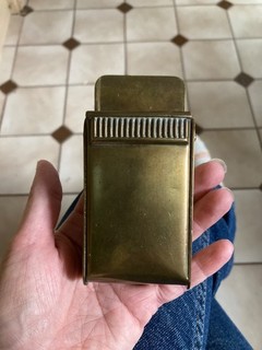 Brass train/bus fixed ashtray #automobilia#bus/railwayania