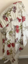 Dunelm curtains floral cotton lined L53 W45 inches