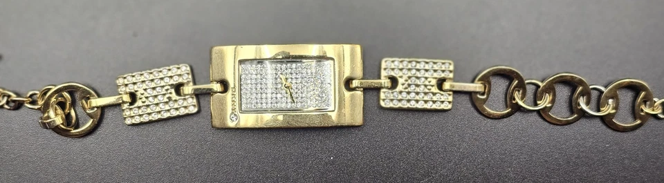 Reloj de cuarzo DKNY para mujer tono dorado - esfera y correa con aspecto de diamante - funciona Foto 4 de 4