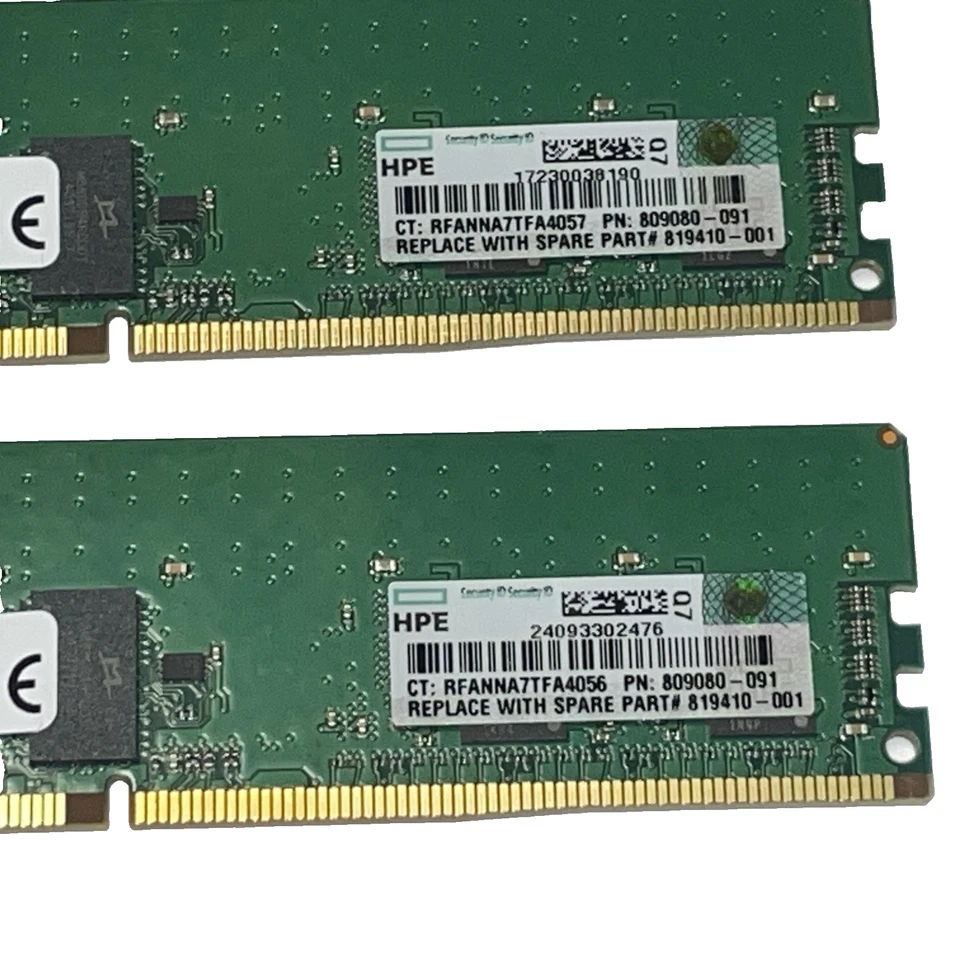 24GB Micron (3x8GB) PC4-2400T-RD1 Micron MTA18ASF1G72PZ-2G3B1MI ECC Server Ram - Bild 3 von 4