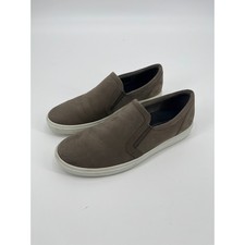 ECCO Soft 7 Womens Slip On Sneakers Taupe Brown Leather Shoes Size 10 Size 41