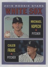 2019 Heritage Hot Box Chrome Purple Refractor Michael Kopech Caleb Frare 8p0