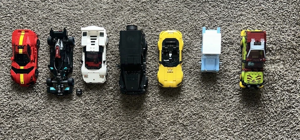 LEGO Cars Lot & Speed Champions, Lego LamboCountach, Ferrari, Mercedes, Ford - Image 2 of 4