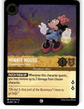 Minnie Mouse 24/204 Disney Lorcana Shimmering Skies Common, Cold Foil NM
