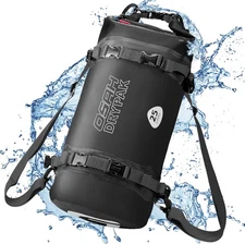 25L Waterproof Dry Bag - Motorcycle Luggage Tail Bag with Straps for Back Seat, 