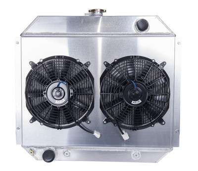 4 Row Radiator Shroud Fan 66-79 Ford F100 150 250 350 450 Bronco Truck 2.8-7.5L