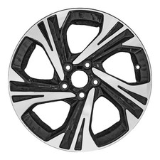 Reconditioned Machined and Painted Black Metallic Aluminum Wheel 17 x 7