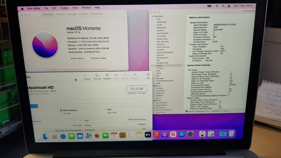 Apple MacBook Pro 13" 2015 · i5 · 8GB · 120GB, photo 2 of 5