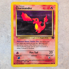 Charmander 50/82 Team Rocket Unlimited English 40 HP Regular Pokemon TCG Card