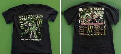 MONSTER ENERGY SUPERCROSS AMA FIM World Championship 2015 T-SHIRT *ADULT: SMALL