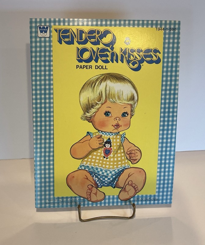 Vintage Baby Paper Doll “Tender Love’n Kisses” By Whitman 1978 Uncut/Unused