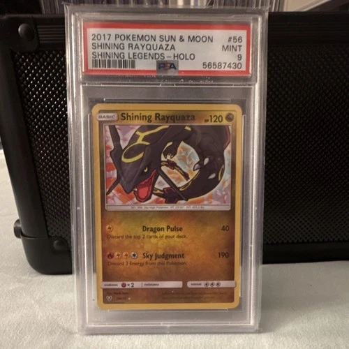 Pokémon Shining Rayquaza 56/73 Shining Legends Shiny Holo Rare PSA 9 Holo