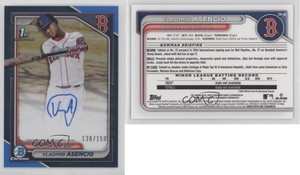 2024 Bowman Chrome Prospect Blue Refractor /150 Vladimir Asencio #CPA-VA Auto