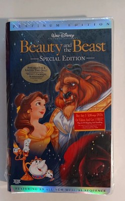 Beauty and The Beast Special Edition Platinum Edition VHS Tape
