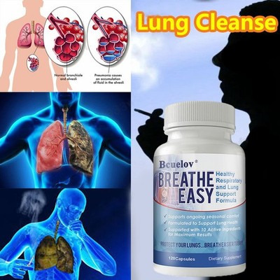 Breathe Eazy Premium Lung Detox Supplements Overall Organ Health Asthma Support
