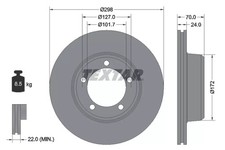 Bremssatz (2 Bremsscheiben) TEXTAR 92061300 LAND ROVER DEFENDER