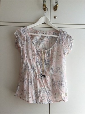 Odd Molly Bluse Gr. 1 S Gr. 36 weiß rosa, schön!