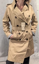 Muji Water Repellent Women’s Trench Coat L7AD206 Beige New Jacket SeeDescription