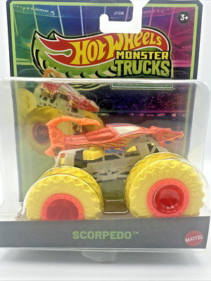 Hot Wheels MONSTER TRUCKS 1:64 Glow in the Dark (Leuchtet)   SCORPEDO  MATTEL