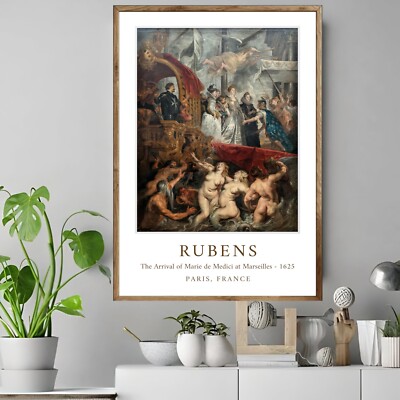 The Arrival of Marie de Medici at Marseilles by RUBENS 01 Poster 24x36