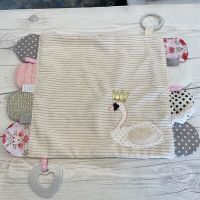 Demdaco Love You Swan Princess Security Blanket Baby Lovey(135)
