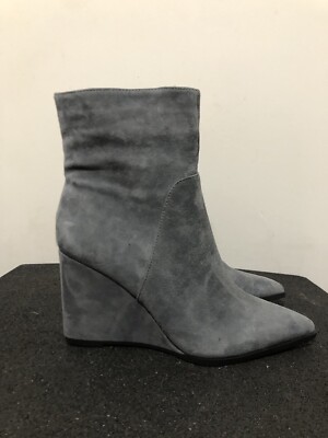 Marks Spencer Suede Wedge Pointed Toe Ankle Boots UK EU