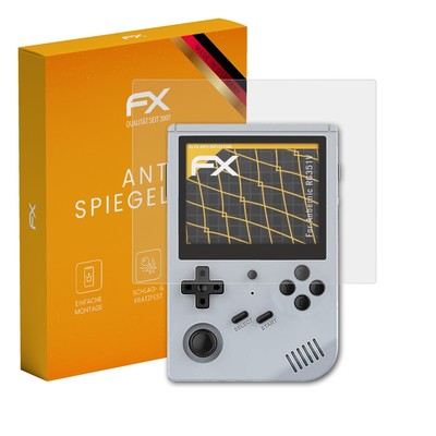 atFoliX 3x Displayfolie für Anbernic RG351V Schutzfolie matt&stoßfest Folie