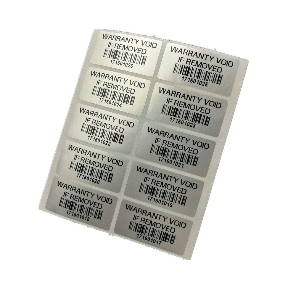 1000 Custom Printed Void Security Labels – Tamper Evident Warranty Stickers