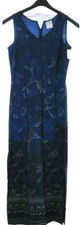 TRIBAL~Style 10310-384~Womens Long Sleeveless Dress~Size 6~Blue Design. NEW