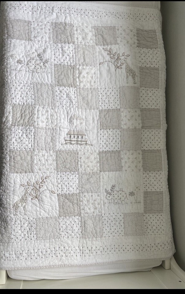 Little White Company Cot Bedding Set includes duvet cover and pillow