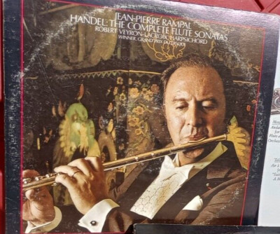 CLASSICAL LP, JEAN-PIERRE RAMPAL, HANDEL: THE COMPLETE FLUTE VG+ SPIN ...