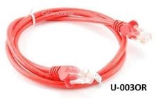Intellinet 3ft CAT5E UTP Ethernet RJ45 Patch Cable OR