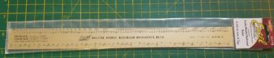 Hobby Needs  EXCEL 55778 Scale Model Railroad Ruler O, HO, N, mm & 1/64   NEW