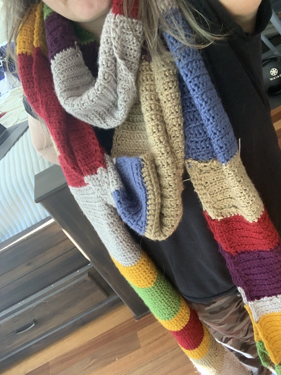4th Doctor Scarf Crochet Pattern Doctor Who 4th Doctor—Hand Crocheted 12  Foot Scarf, image size:900x1200